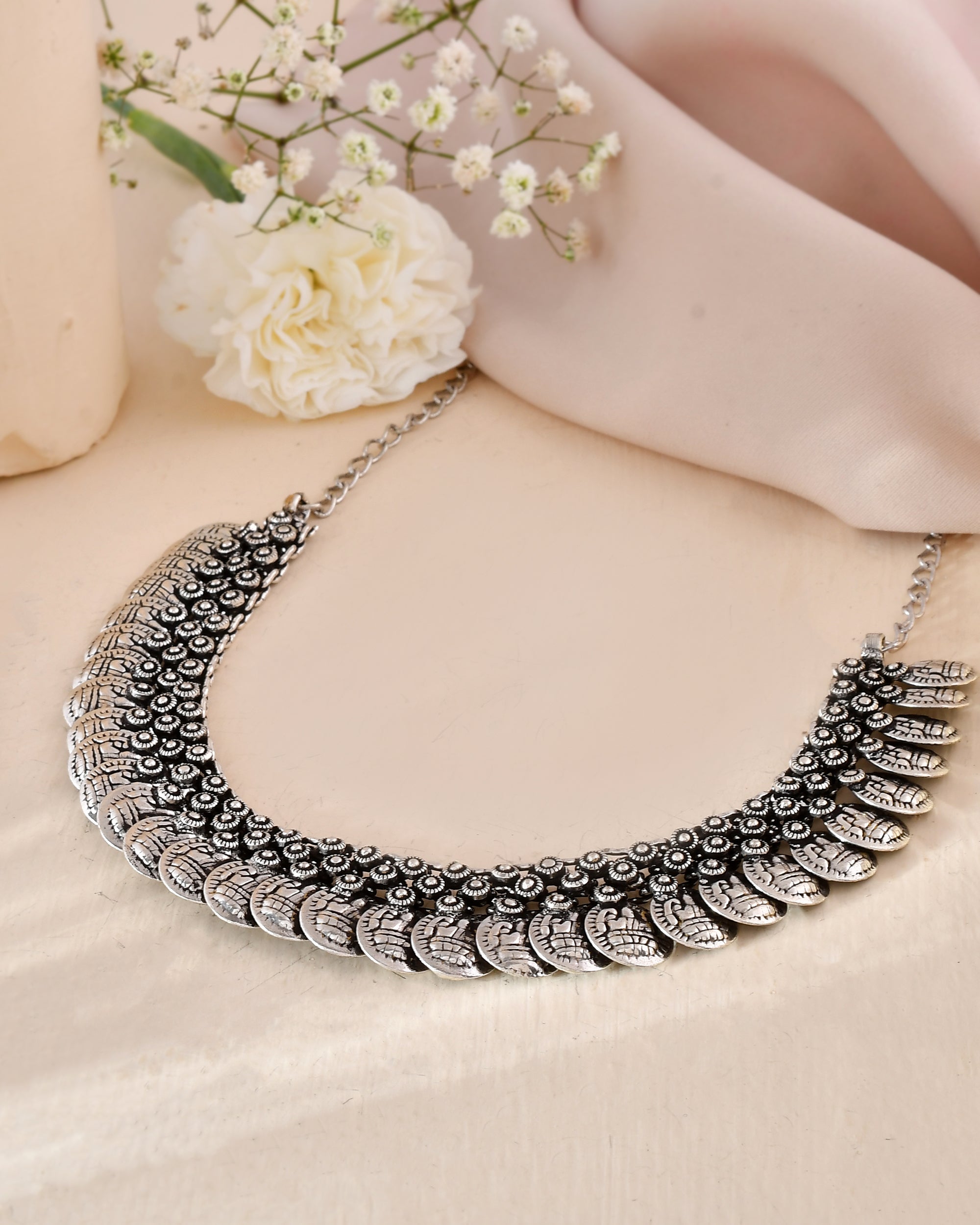 Boho Coin Charm Dandiya Necklace